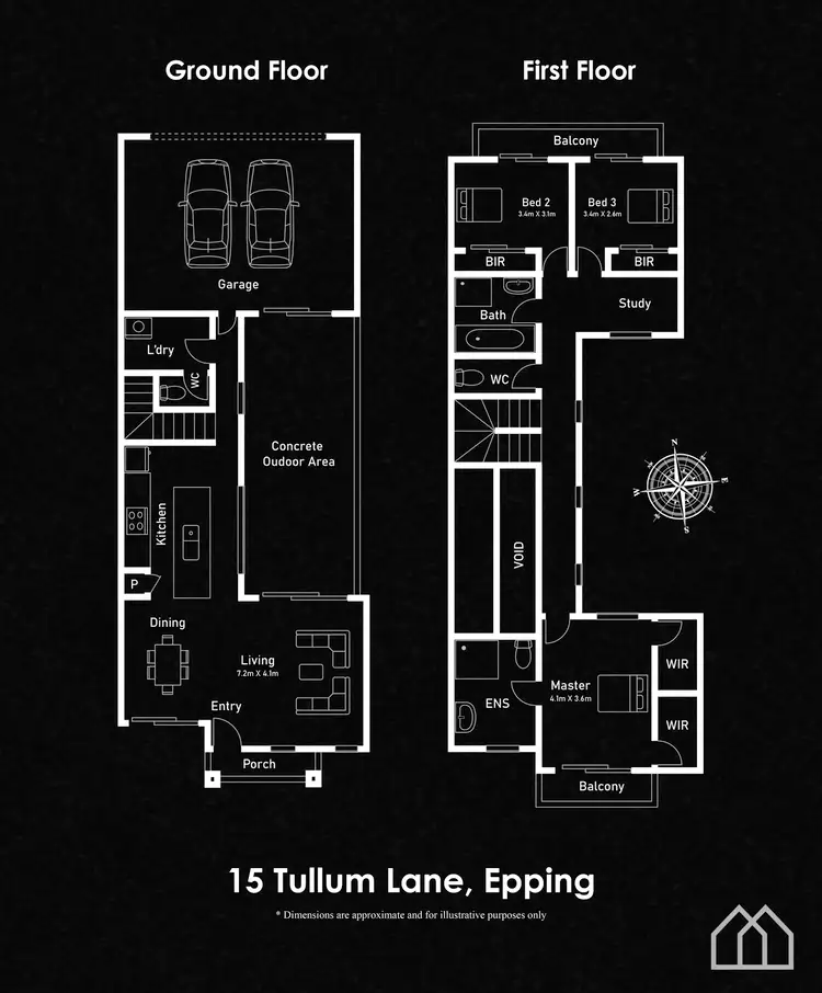 Floorplan of Homely townhouse listing, 15 Tulum Lane, Epping VIC 3076