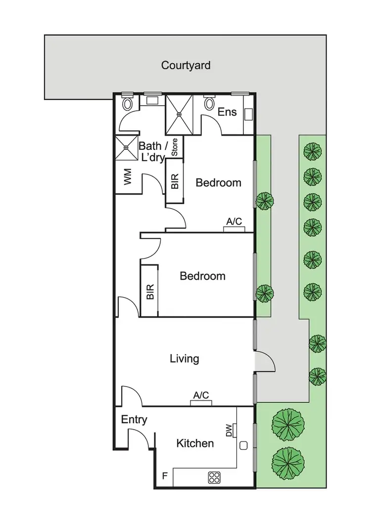 Floorplan of Homely apartment listing, 2/147 Sycamore Street, Caulfield South VIC 3162
