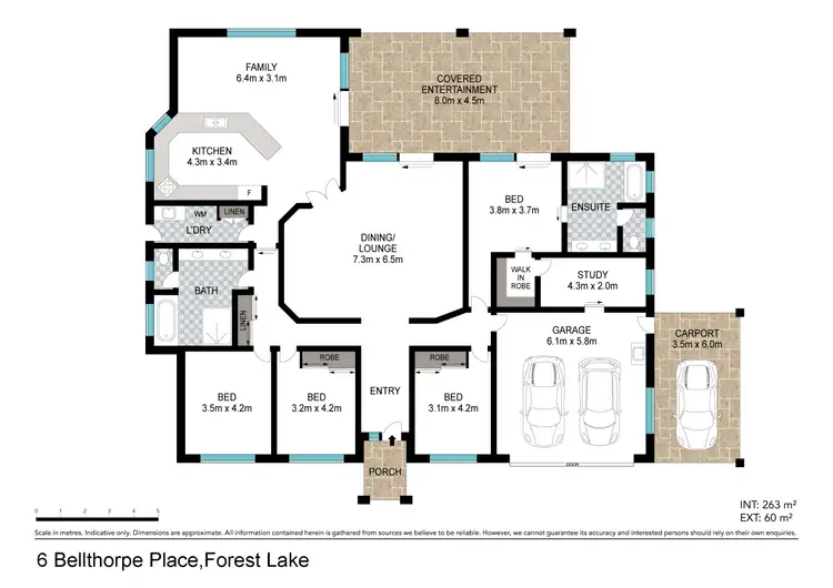 Floorplan of Homely house listing, 6 Bellthorpe Place, Forest Lake QLD 4078