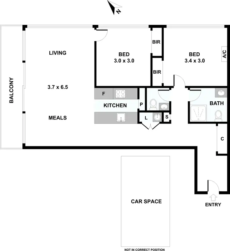 Floorplan of Homely apartment listing, 402/99 Donald Street, Footscray VIC 3011