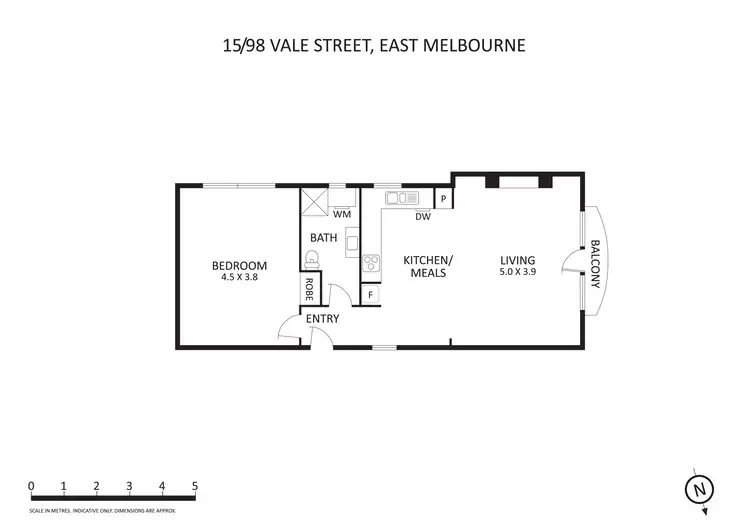 Floorplan of Homely apartment listing, 15/98-108 Vale Street, East Melbourne VIC 3002