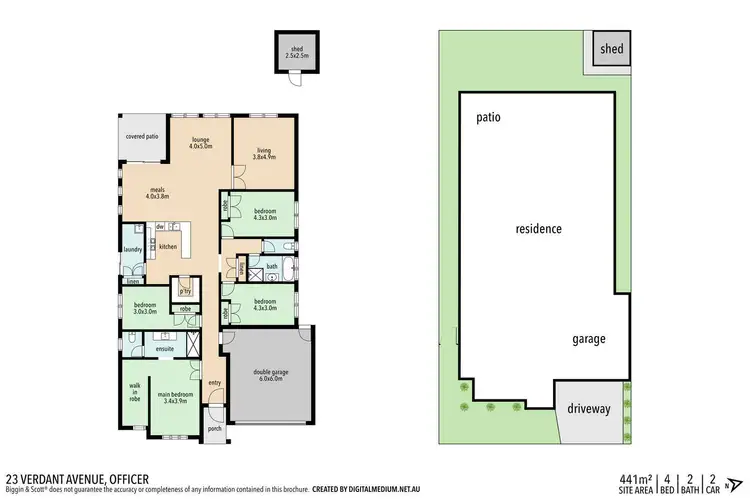 Floorplan of Homely house listing, 23 Verdant Avenue, Officer VIC 3809