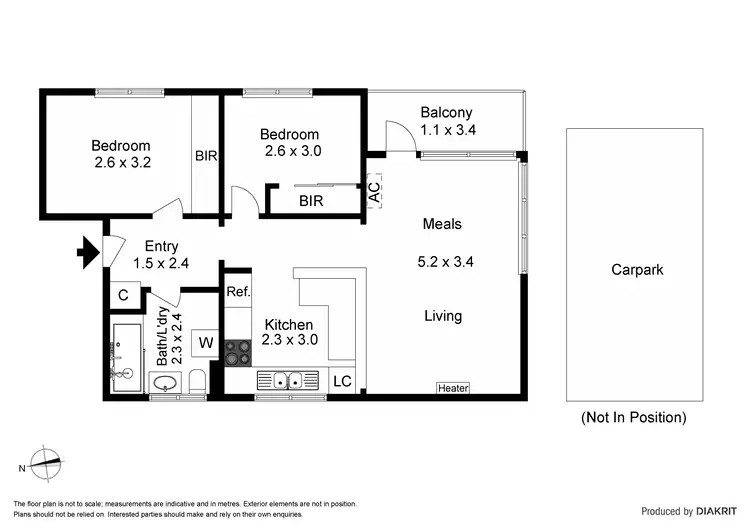 Floorplan of Homely apartment listing, 5/278 Domain Road, South Yarra VIC 3141