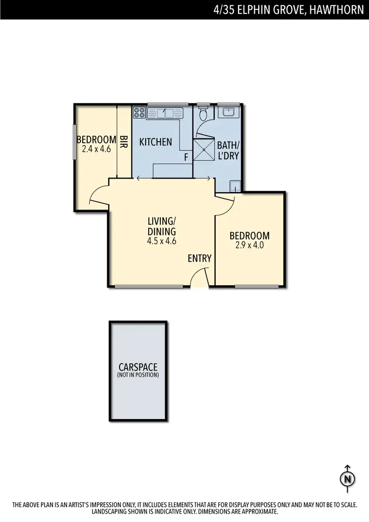 Floorplan of Homely apartment listing, 4/35 Elphin Grove, Hawthorn VIC 3122