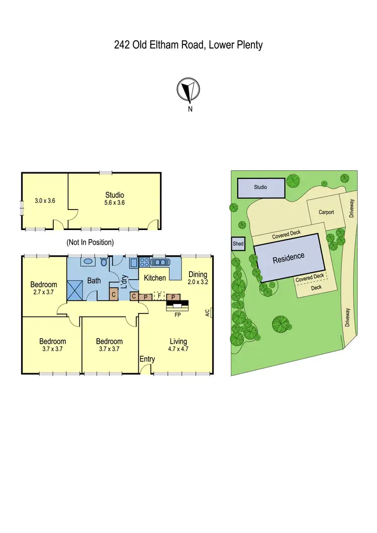 Floorplan of Homely house listing, 242 Old Eltham Road, Lower Plenty VIC 3093