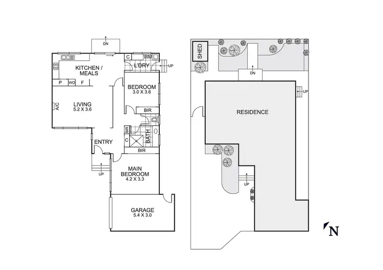 Floorplan of Homely unit listing, 2/69 Albert Street, Mordialloc VIC 3195