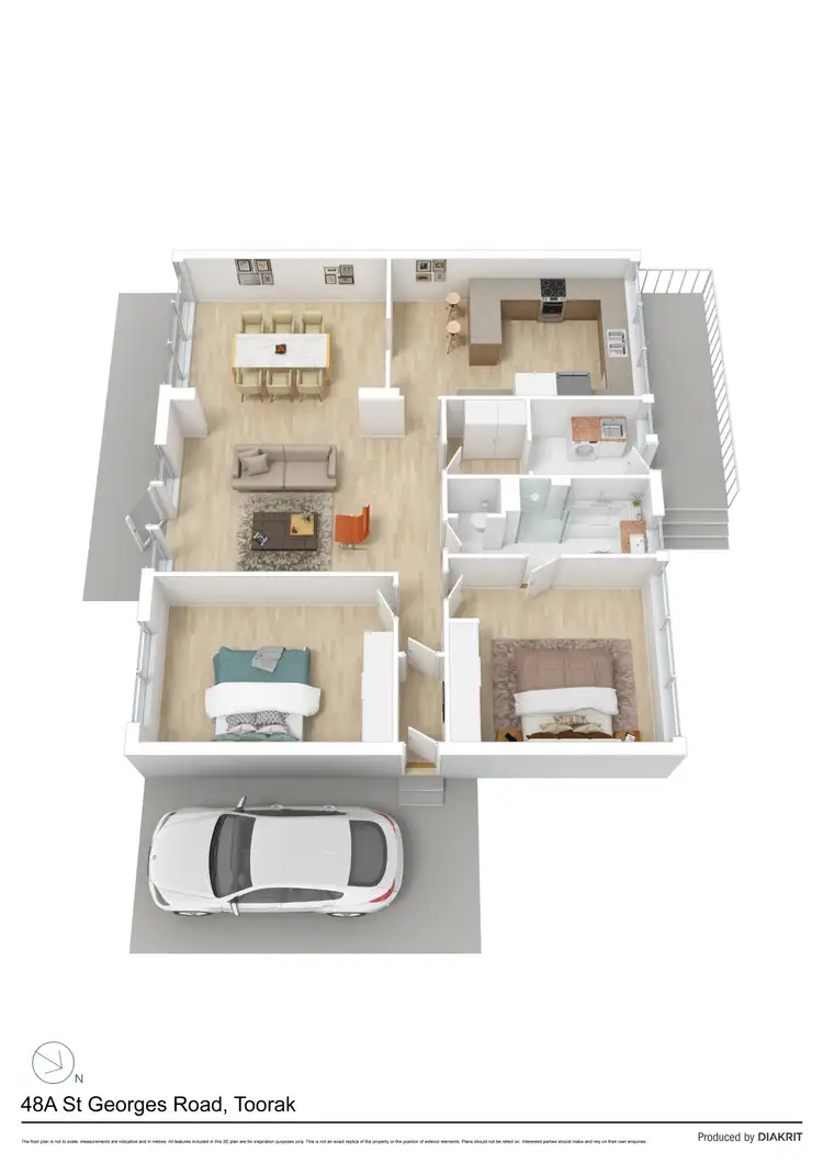 Floorplan of Homely apartment listing, 2/48A St Georges Road, Toorak VIC 3142