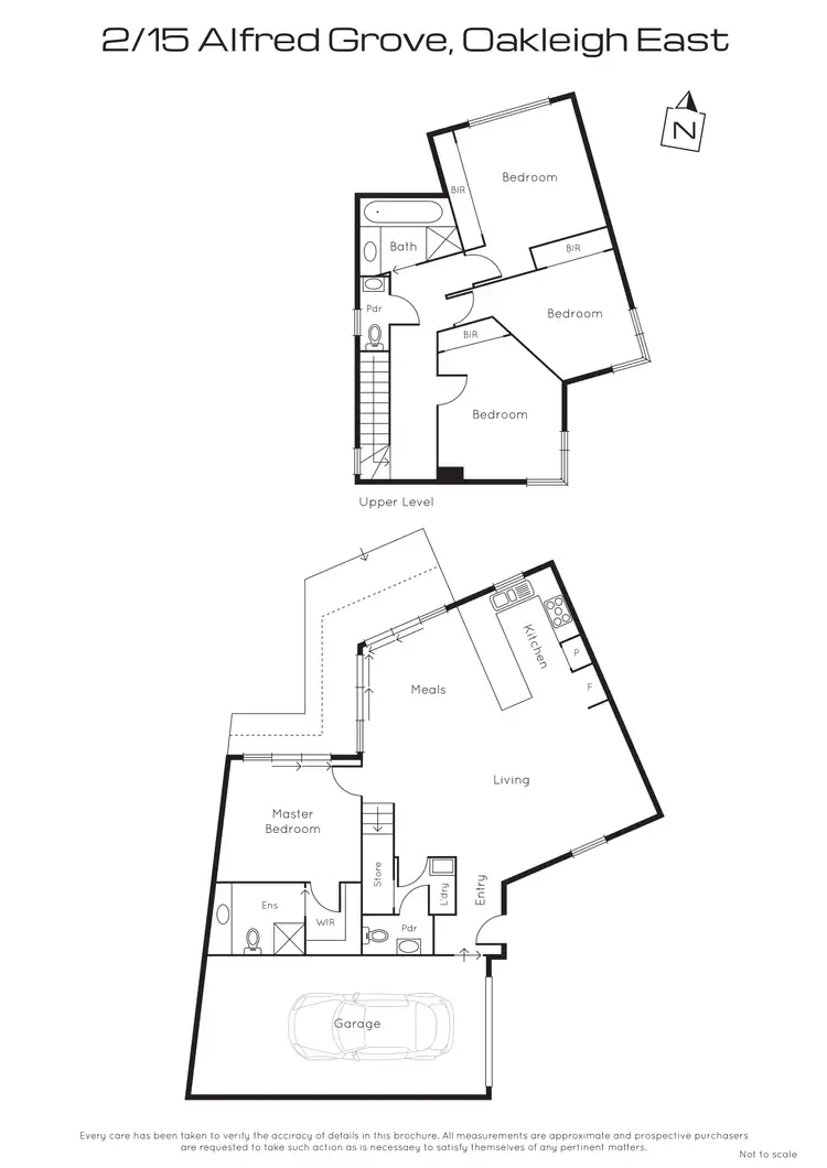 Floorplan of Homely townhouse listing, 2/15 Alfred Grove, Oakleigh East VIC 3166