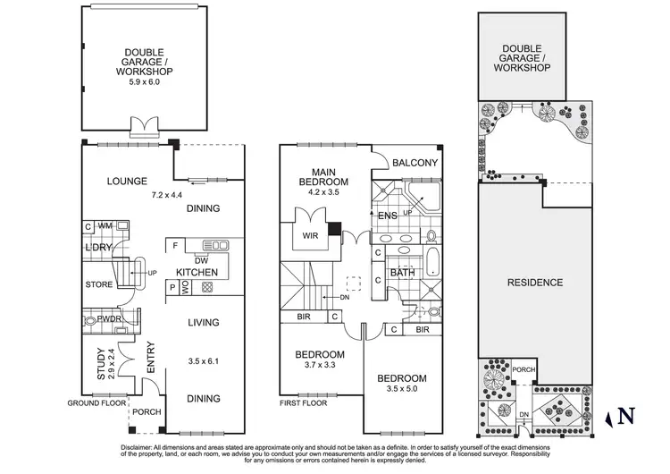 Floorplan of Homely townhouse listing, 28 Sunrise Crescent, Templestowe Lower VIC 3107