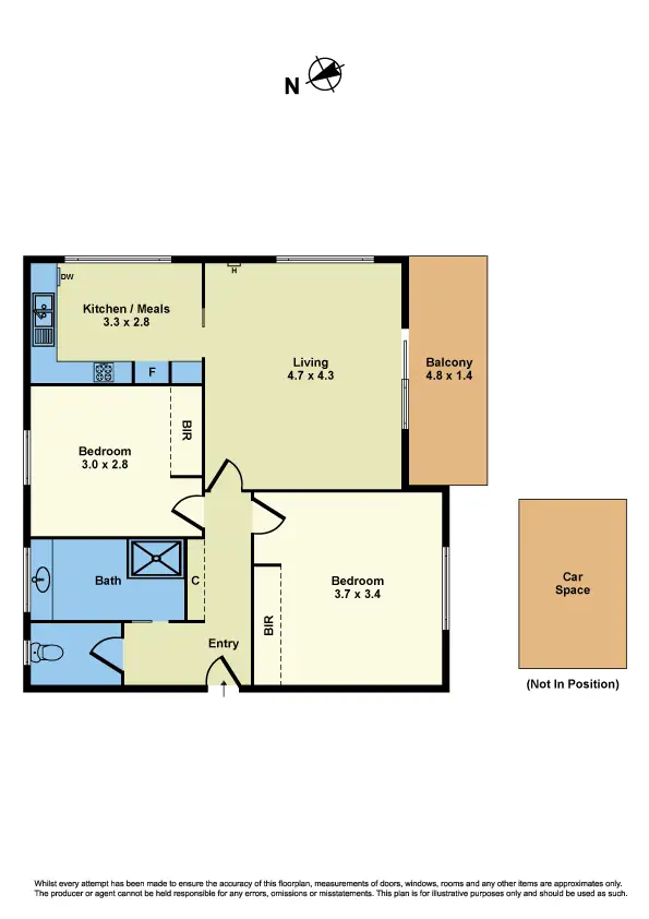 Floorplan of Homely unit listing, 17/77 Dover Road, Williamstown VIC 3016