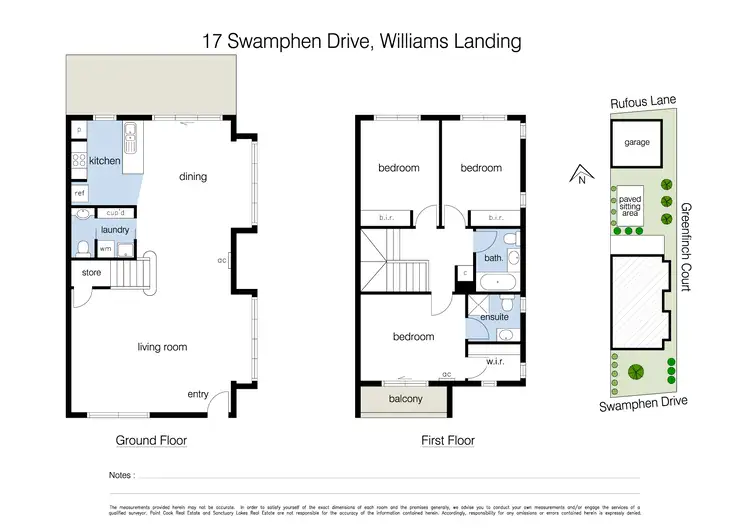Floorplan of Homely townhouse listing, 17 Swamphen Drive, Williams Landing VIC 3027