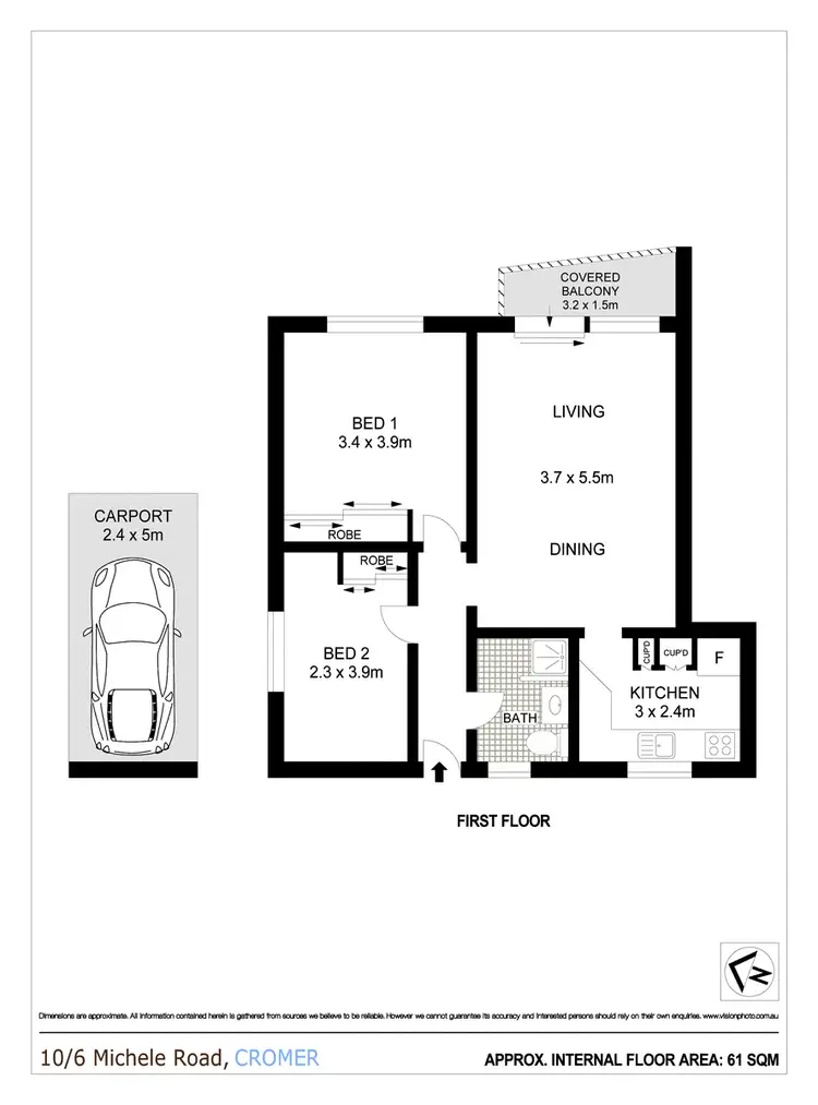 Floorplan of Homely apartment listing, 10/6 Michele Road, Cromer NSW 2099