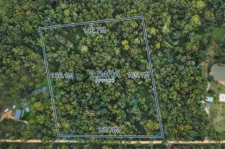 Floorplan of Homely land listing, 230 Whitegum Drive, Wheatsheaf VIC 3461