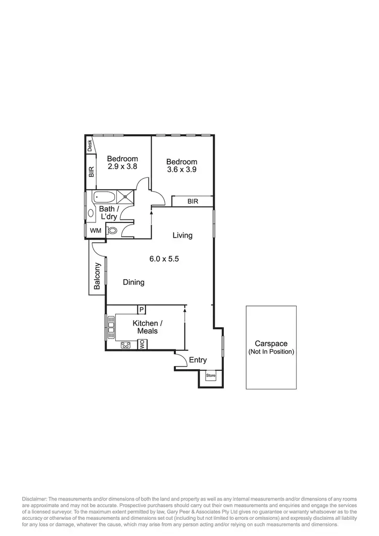 Floorplan of Homely apartment listing, 6/180 Sycamore Street, Caulfield South VIC 3162