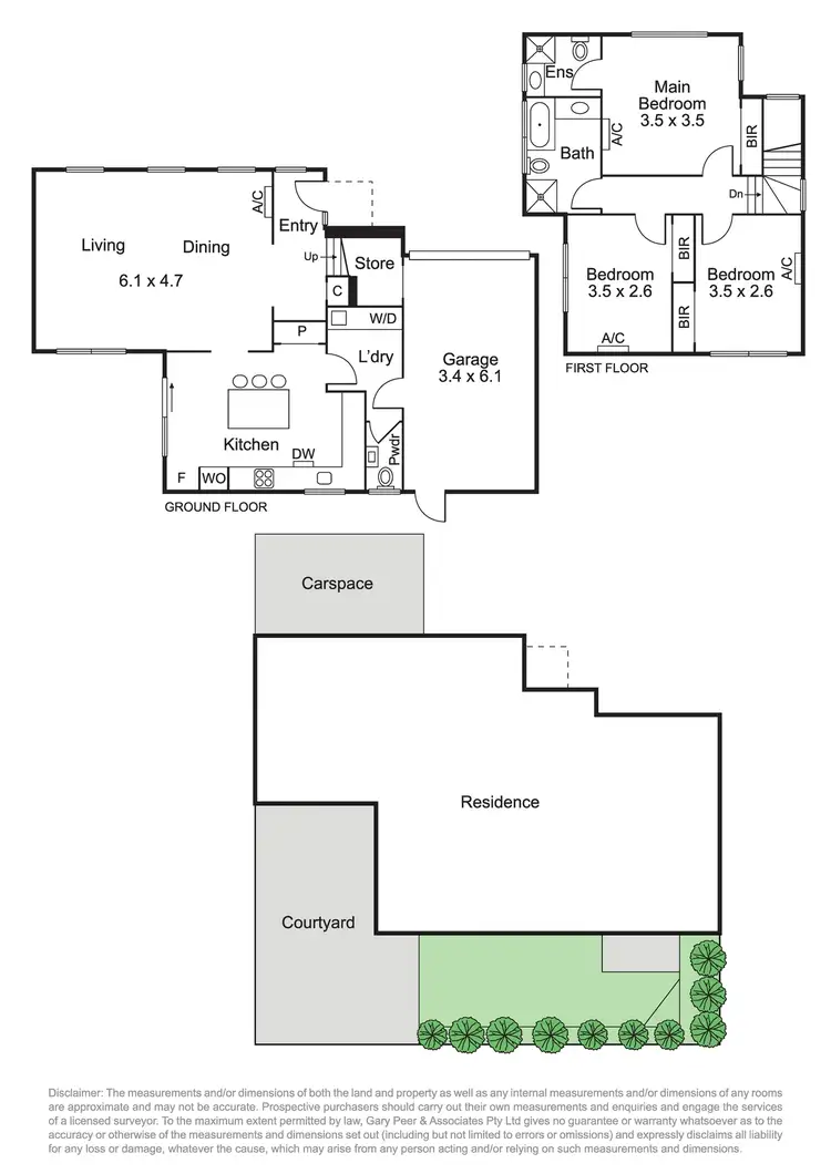 Floorplan of Homely townhouse listing, 3/93 Kambrook Road, Caulfield North VIC 3161