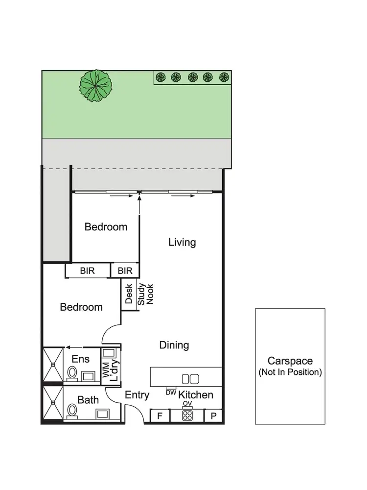 Floorplan of Homely apartment listing, G06/1555-1559 Malvern Road, Glen Iris VIC 3146