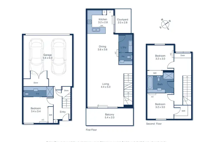 Floorplan of Homely townhouse listing, 9/282 Manningham Road, Templestowe Lower VIC 3107