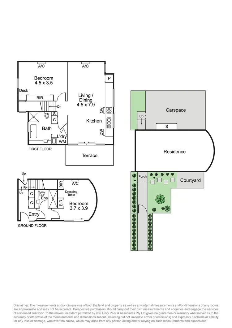 Floorplan of Homely townhouse listing, 1/14 St Huberts Road, Carnegie VIC 3163