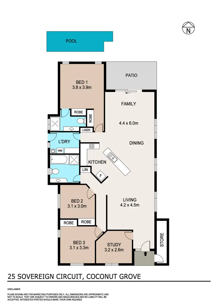 Floorplan of Homely house listing, 25 Sovereign Circuit, Coconut Grove NT 810