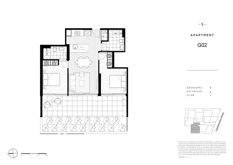 Floorplan of Homely apartment listing, G02/551-553 Dandenong Road, Armadale VIC 3143