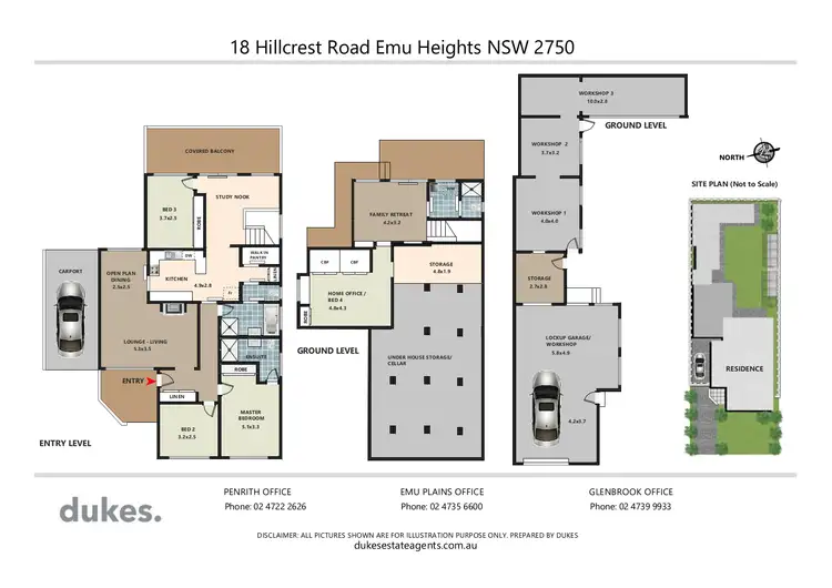 Floorplan of Homely house listing, 18 Hillcrest Road, Emu Heights NSW 2750