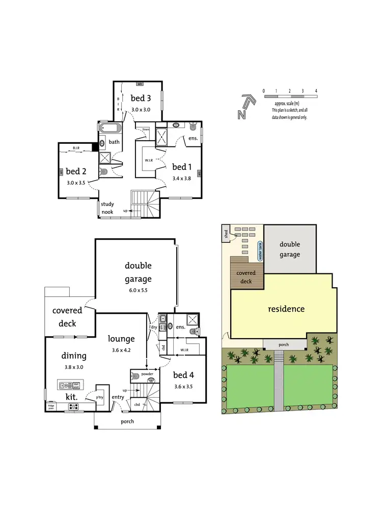 Floorplan of Homely townhouse listing, 1/57-61 Patterson Street, Ringwood East VIC 3135