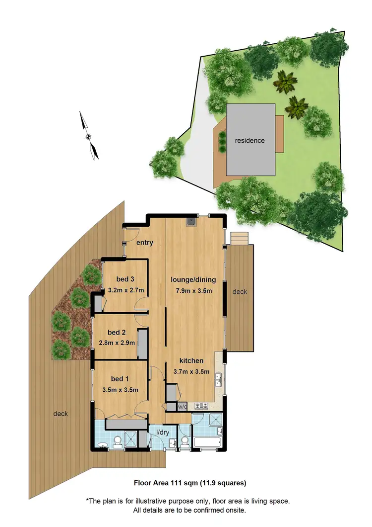 Floorplan of Homely house listing, 17 Ernest Road, Kalorama VIC 3766