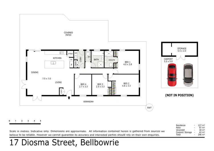 Floorplan of Homely house listing, 17 Diosma Street, Bellbowrie QLD 4070