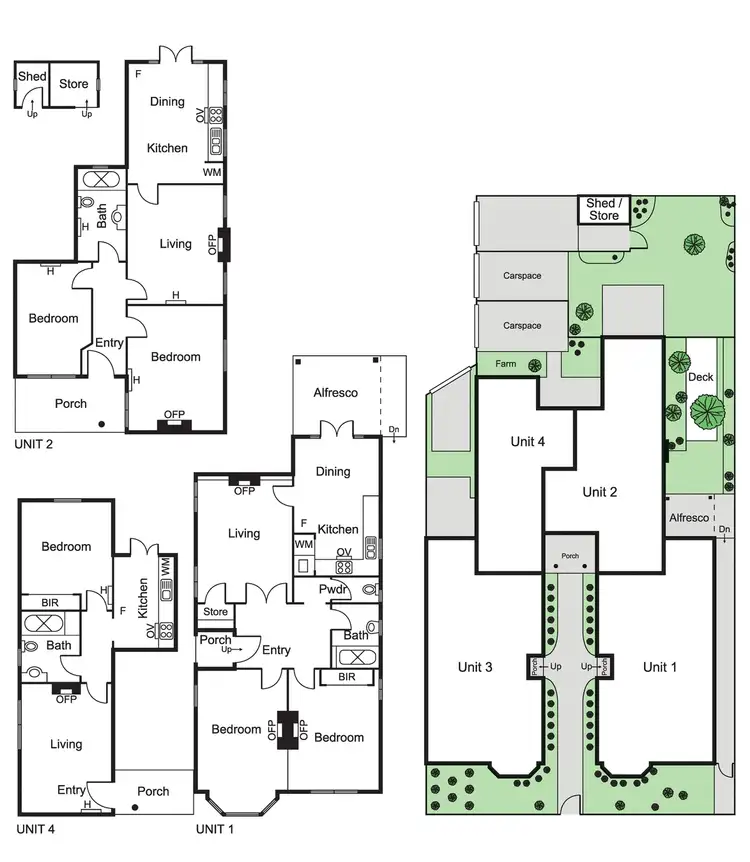 Floorplan of Homely block of units listing, 1-4/5-7 Spenser Street, St Kilda VIC 3182