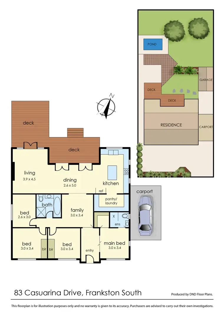 Floorplan of Homely house listing, 83 Casuarina Drive, Frankston South VIC 3199