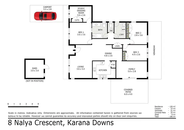 Floorplan of Homely house listing, 8 Nalya Crescent, Karana Downs QLD 4306