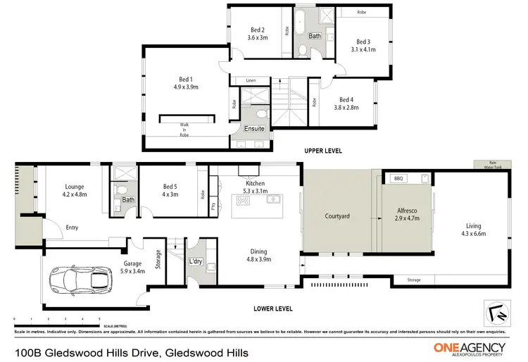 Floorplan of Homely house listing, 100b Gledswood Hills Drive, Gledswood Hills NSW 2557