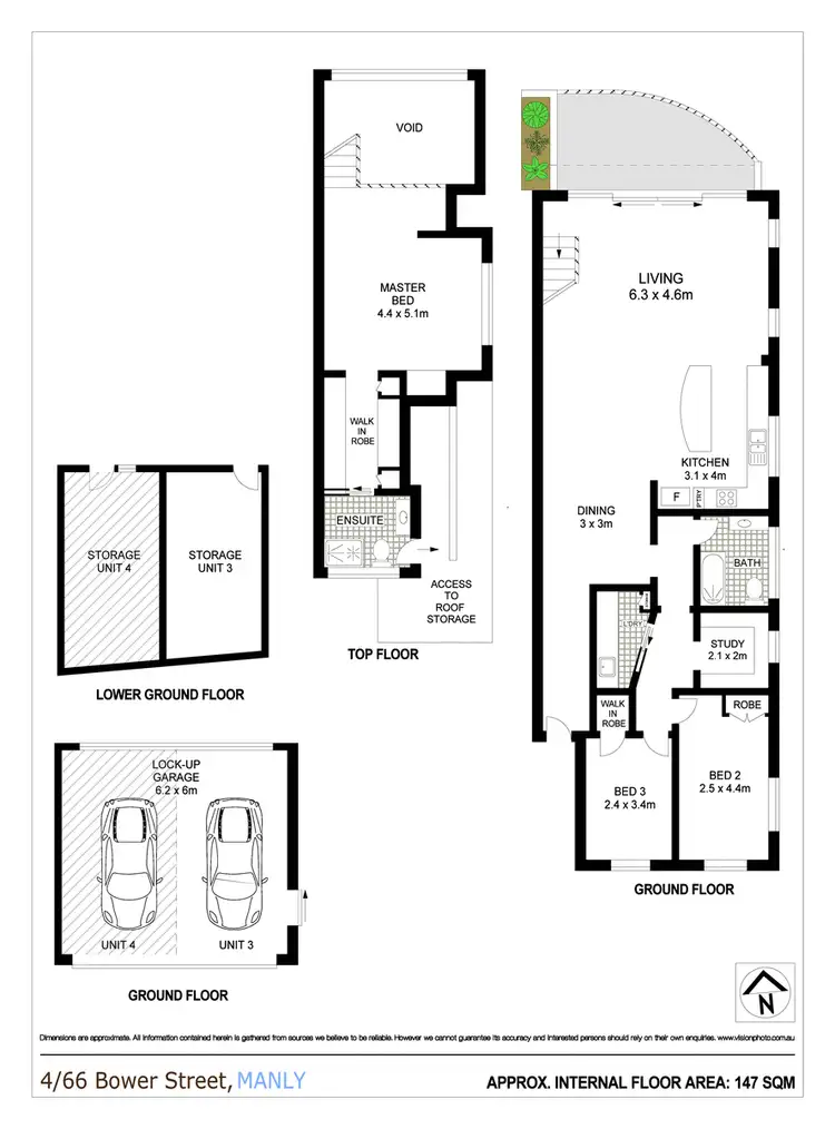 Floorplan of Homely apartment listing, 4/66 Bower Street, Manly NSW 2095