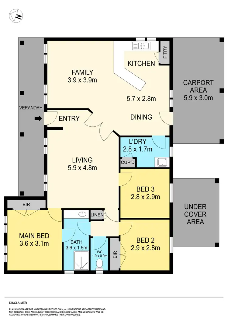 Floorplan of Homely unit listing, 3/412 Cobden Street, Mount Pleasant VIC 3350