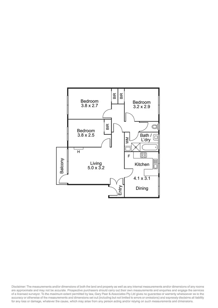 Floorplan of Homely apartment listing, 3/69 Tranmere Avenue, Carnegie VIC 3163