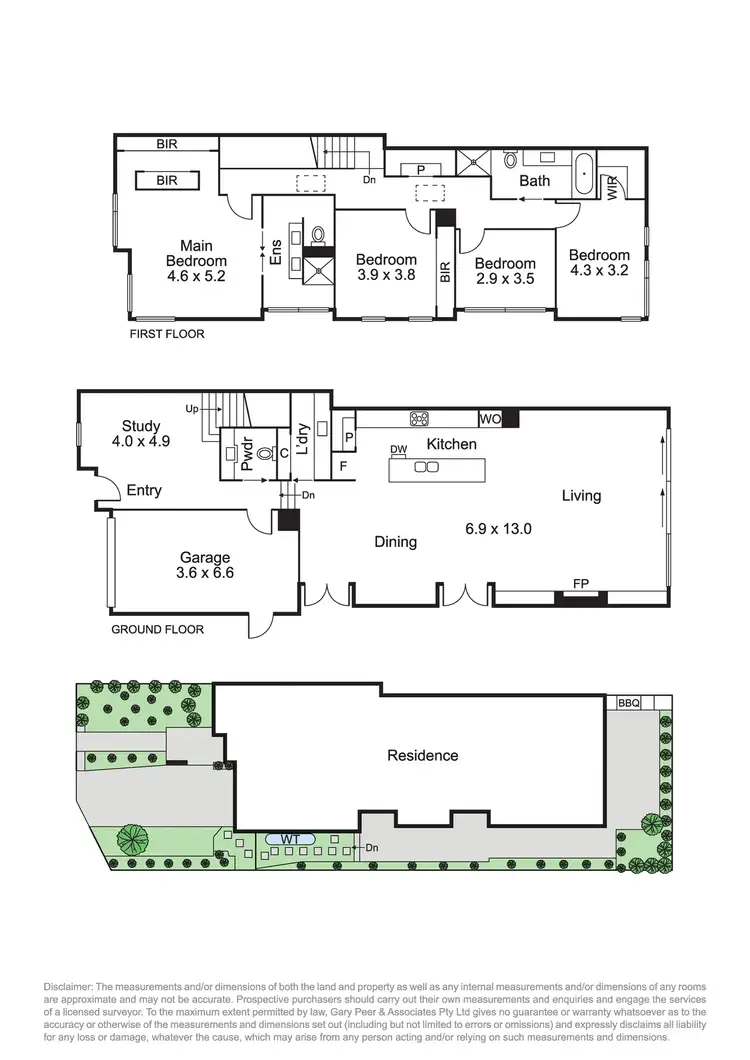 Floorplan of Homely townhouse listing, 24A Tatong Road, Brighton East VIC 3187