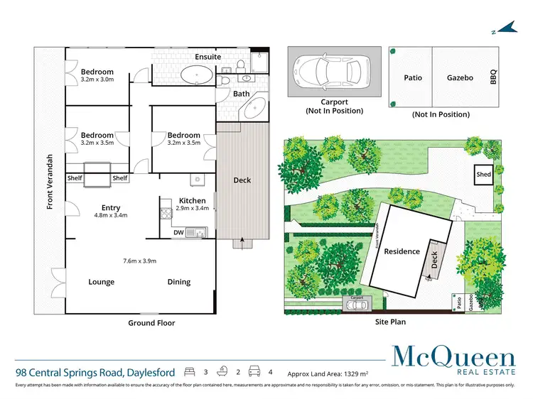 Floorplan of Homely house listing, 98 Central Springs Road, Daylesford VIC 3460