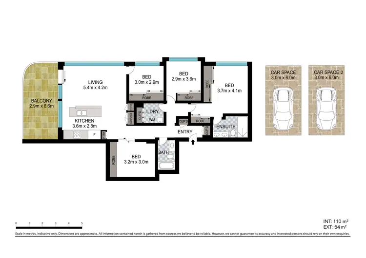 Floorplan of Homely unit listing, 21010/11 Wharf Street, Hamilton QLD 4007