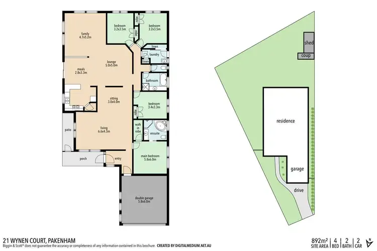 Floorplan of Homely house listing, 21 Wynen Court, Pakenham VIC 3810