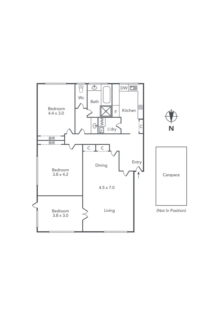 Floorplan of Homely apartment listing, 5/50 Grange Road, Toorak VIC 3142