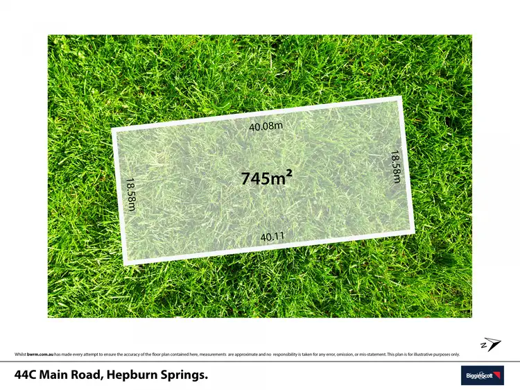 Floorplan of Homely land listing, 44C Main Road, Hepburn Springs VIC 3461