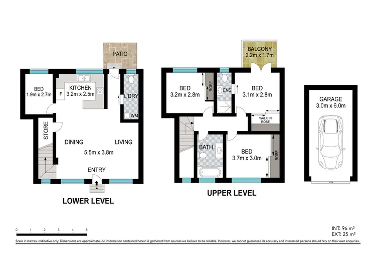 Floorplan of Homely townhouse listing, 2/37 Elizabeth Street, Paddington QLD 4064