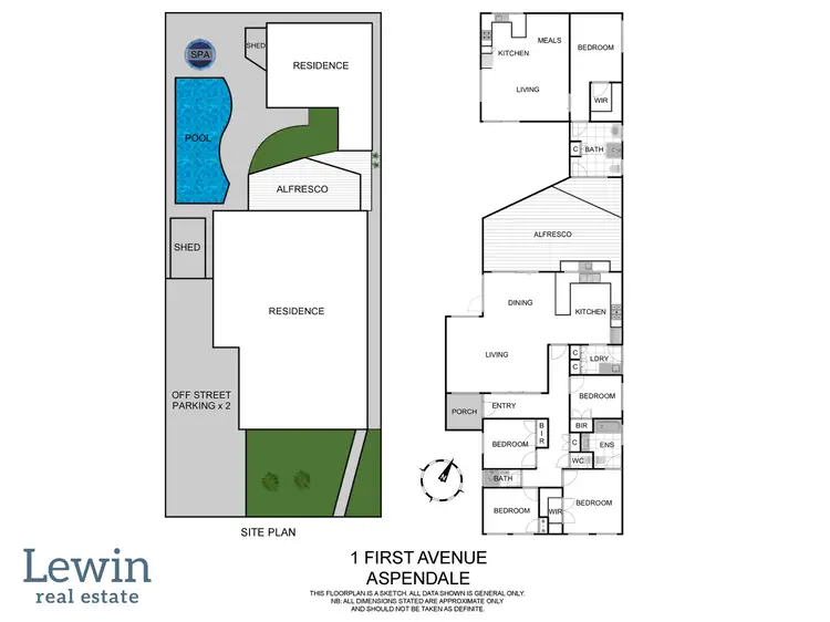 Floorplan of Homely house listing, 1 First Avenue, Aspendale VIC 3195