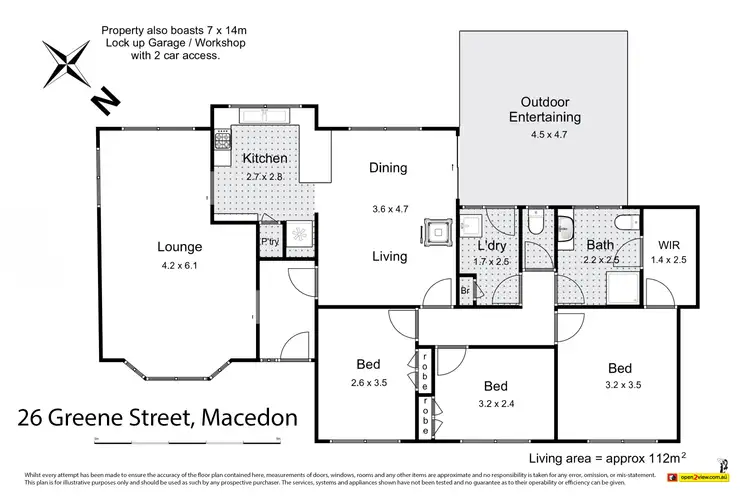 Floorplan of Homely house listing, 26 Greene Street, Macedon VIC 3440