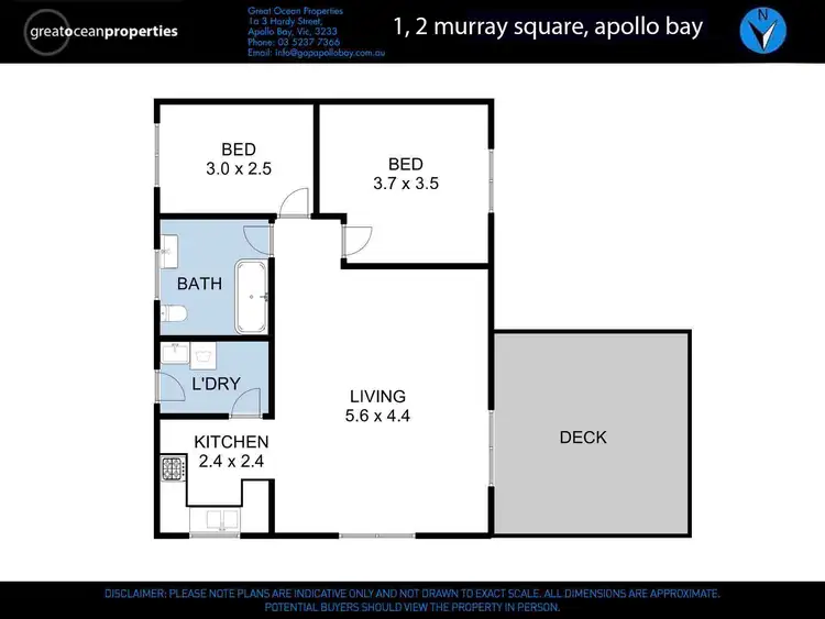 Floorplan of Homely house listing, 1/2 Murray Square, Apollo Bay VIC 3233