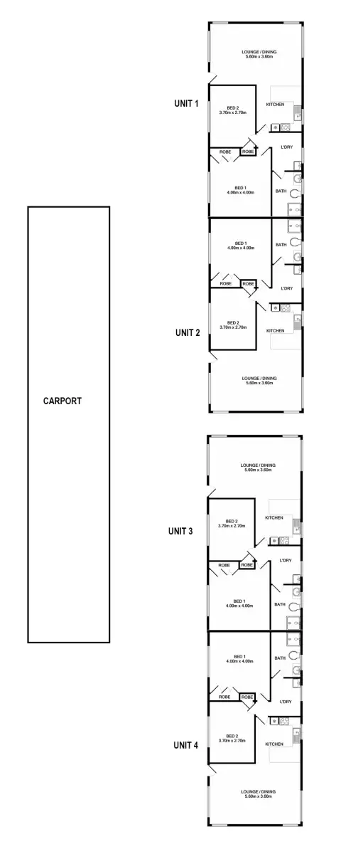 Floorplan of Homely block of units listing, 8 Jardine Street, Beechworth VIC 3747