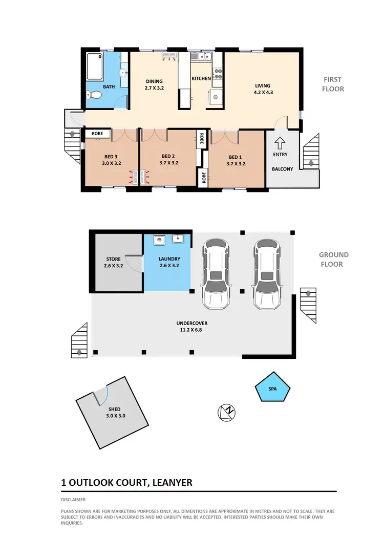 Floorplan of Homely house listing, 1 Outlook Court, Leanyer NT 812