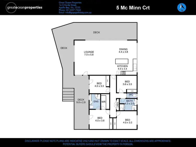 Floorplan of Homely house listing, 5 Mcminn Court, Marengo VIC 3233