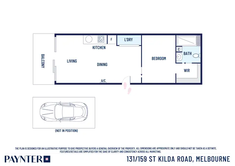 Floorplan of Homely apartment listing, 131/539 St Kilda Road, Melbourne VIC 3004