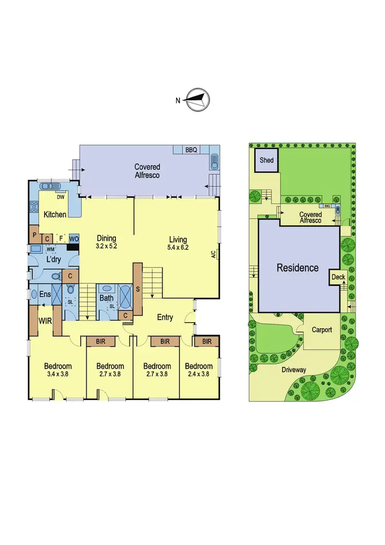Floorplan of Homely house listing, 54 Pinehills Drive, Greensborough VIC 3088